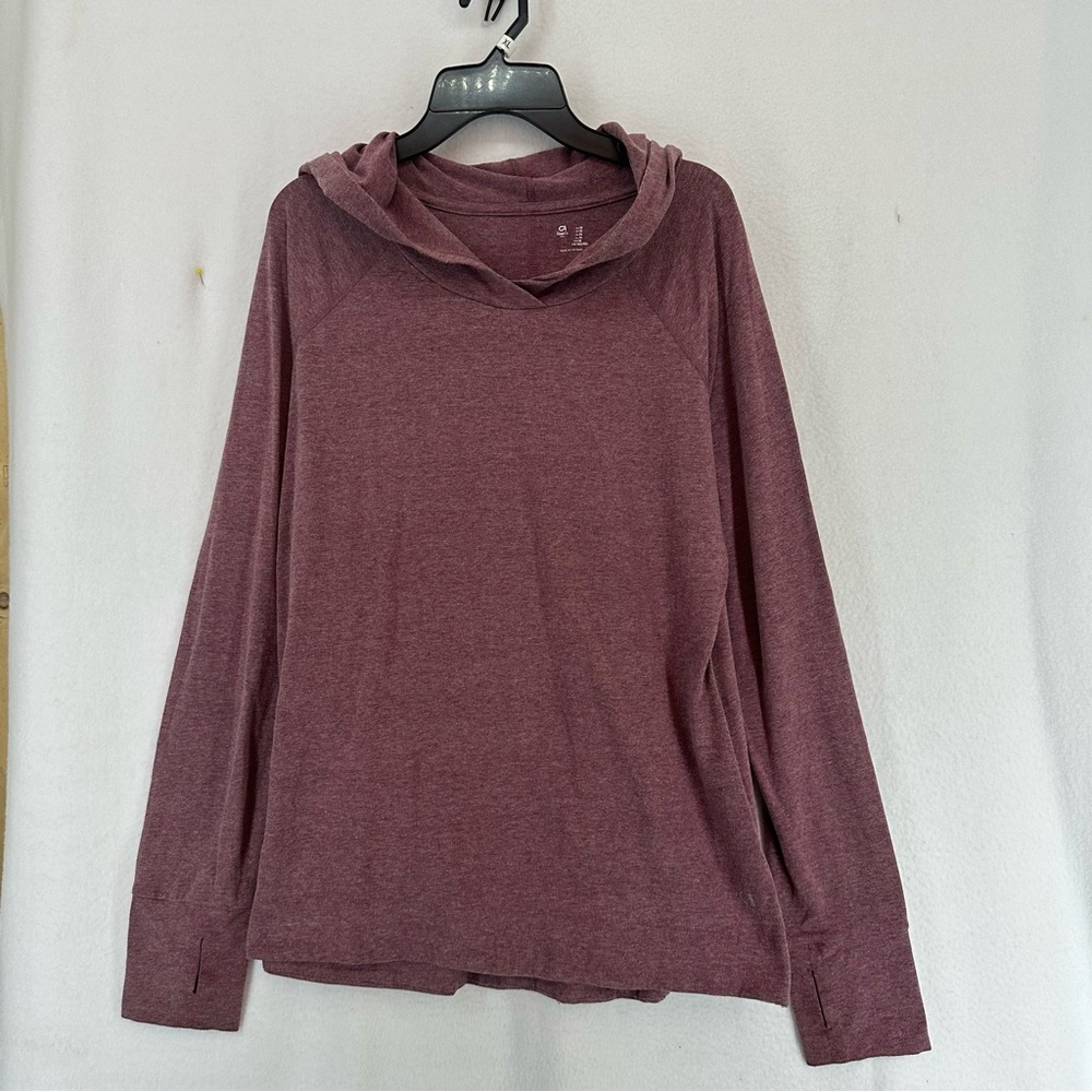 Gap‎ Fit Long Sleeve Pullover Hoodie Activewear Womens Medium Pink